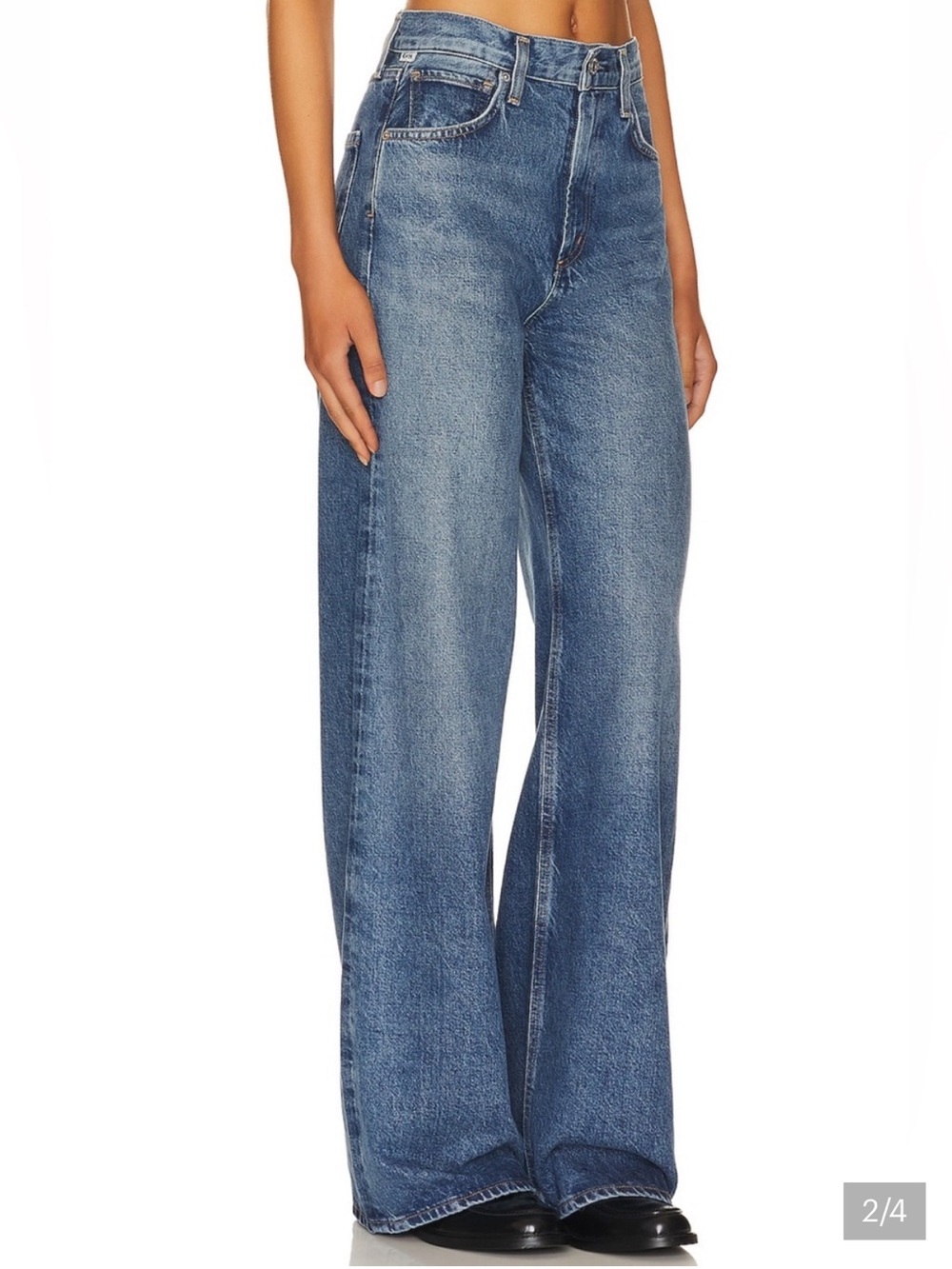 Citizens Of Humanity Jeans Paloma Wide Leg in Siesta Blue Denim - Picture 3 of 10